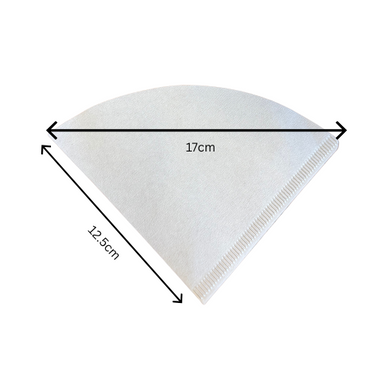 White Coffee Filter Papers V02 – 40 Pack for Pour Over Brewing